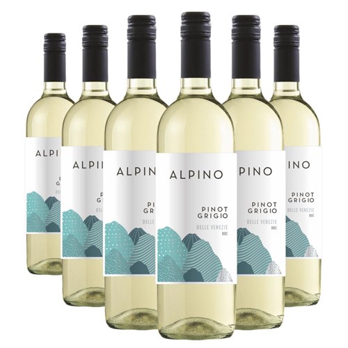 Case of 6 Alpino Pinot Grigio 75cl White Wine